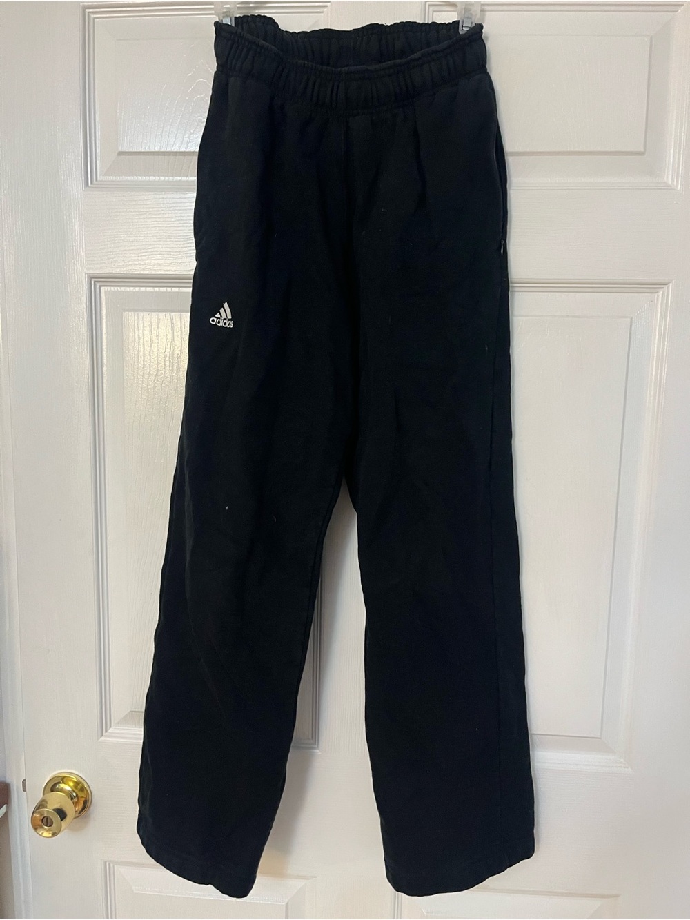adidas Black Sweatpants with Logo